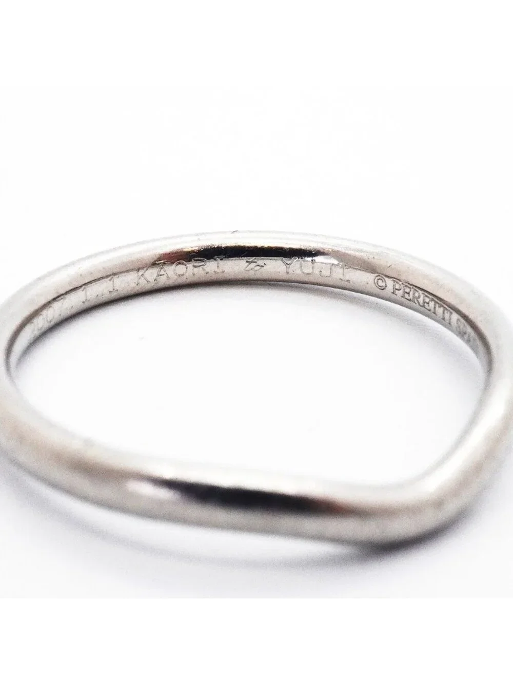 Tiffany & Co Ring Curved Band Platinum